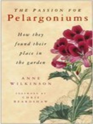 cover image of The Passion for Pelargoniums